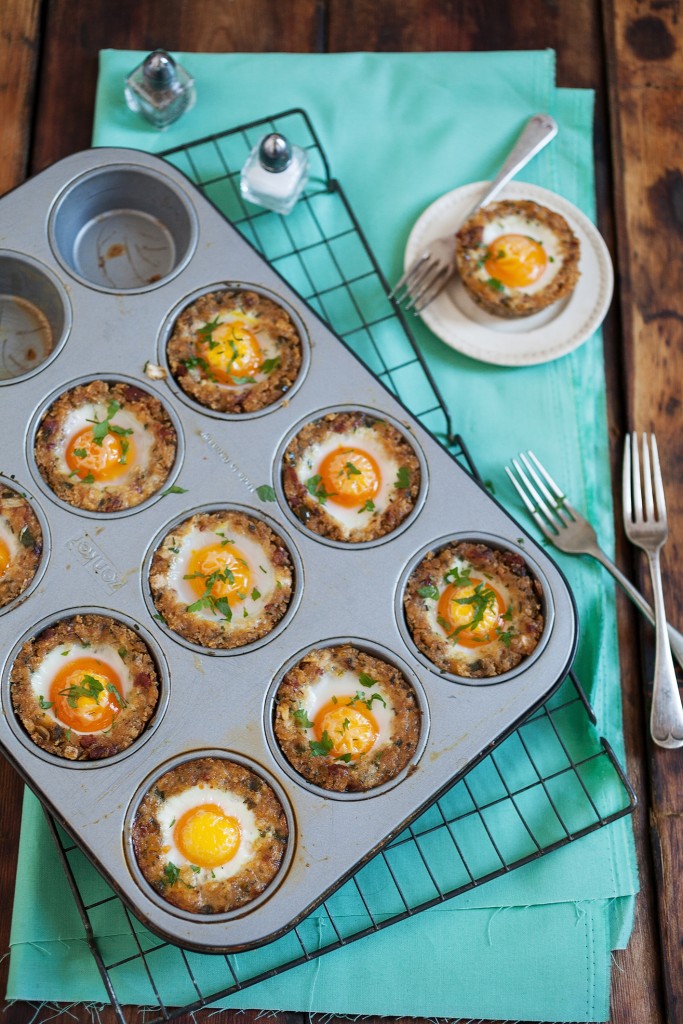 Baked stuffing egg cups with chorizo Quality Food and Drink